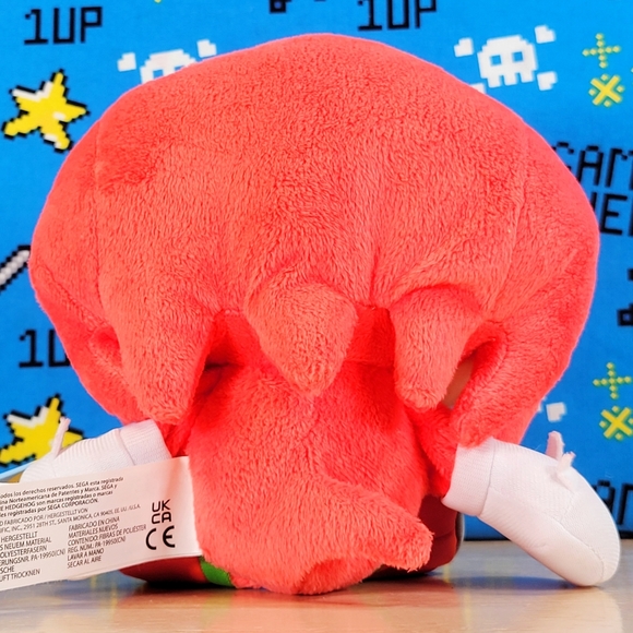 Jakks Pacific Sonic the Hedgehog Knuckles 8" Collectible Go Sega Toy Plush NWT - Picture 2 of 7